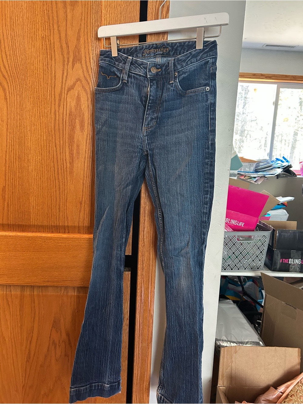 Kimes Ranch Blue Flare Jeans - Washed Indigo Denim